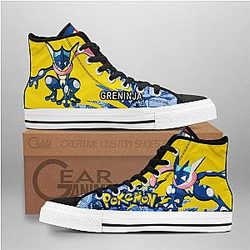 Pokemon Converse - Greninja High Top Shoes | Anime Converse AG0512