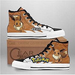 Pokemon Converse - Eevee High Top Shoes | Anime Converse AG0512