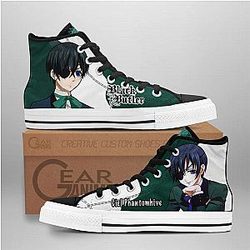 Black Butler Converse - Ciel Phantomhive High Top Shoes | Anime Converse AG0512