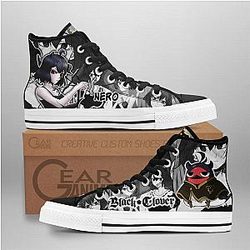 Black Clover Converse - Nero High Top Shoes | Anime Converse AG0512