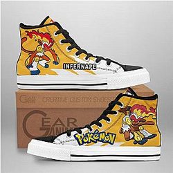 Pokemon Converse - Infernape High Top Shoes | Anime Converse AG0512