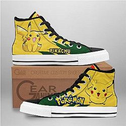 Pokemon Converse - Pikachu High Top Shoes | Anime Converse AG0512