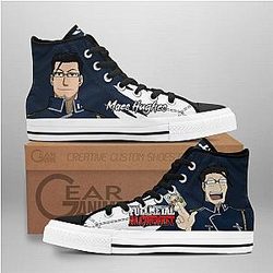 Fullmetal Alchemist Converse - Maes Hughes High Top Shoes | Anime Converse AG0512