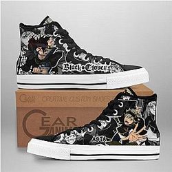 Black Clover Converse - Asta High Top Shoes | Anime Converse AG0512