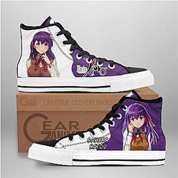 Fate Zero Converse - Sakura Matou High Top Shoes | Anime Converse AG0512