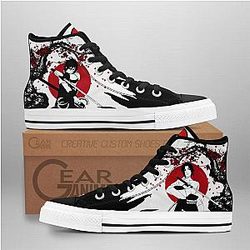 Naruto Converse - Sasuke Uchiha High Top Shoes NRT | Anime Converse AG0512