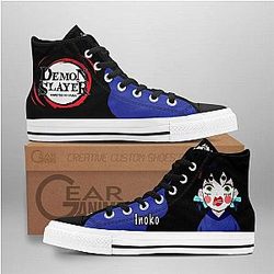 Demon Slayer Converse - Inosuke Inoko High Top Shoes Funny | Anime Converse AG0512