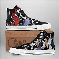 Bleach Converse - Kenpachi Bankai High Top Shoes | Anime Converse AG0512