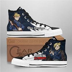 Fullmetal Alchemist Converse - Riza Hawkeye High Top Shoes | Anime Converse AG0512