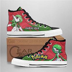 Pokemon Converse - Gardevoir High Top Shoes | Anime Converse AG0512