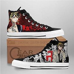 Tokyo Revengers Converse - Kazutora Hanemiya High Top Shoes | Anime Converse AG0512