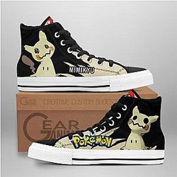 Pokemon Converse - Mimikyu High Top Shoes | Anime Converse AG0512