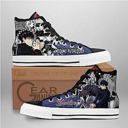 Jujutsu Kaisen Converse - Megumi Fushiguro High Top Shoes | Anime Converse AG0512