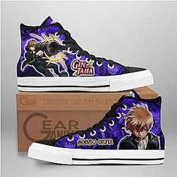 Gintama Converse - Sougo Okita High Top Shoes | Anime Converse AG0512
