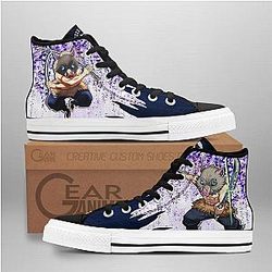 Demon Slayer Converse - Inosuke High Top Shoes Wisteria Mix Manga | Anime Converse AG0512