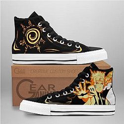 Naruto Converse - Uzumaki Bijuu Mode High Top Shoes | Anime Converse AG0512