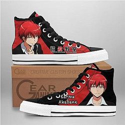 Assassination Classroom Converse - Karma Akabane High Top Shoes | Anime Converse AG0512