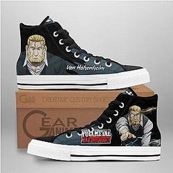 Fullmetal Alchemist Converse - Van Hohenheim High Top Shoes | Anime Converse AG0512