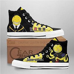 Assassination Classroom Converse - Koro Sensei High Top Shoes | Anime Converse AG0512