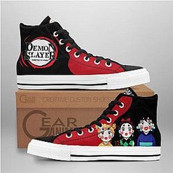 Demon Slayer Converse - Zenko Sumiko Inoko High Top Shoes Funny | Anime Converse AG0512