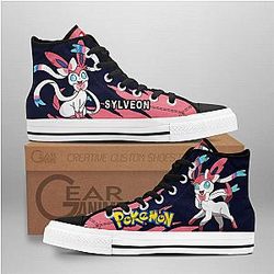 Pokemon Converse - Sylveon High Top Shoes | Anime Converse AG0512