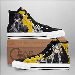 Black Butler Converse - Undertaker High Top Shoes | Anime Converse AG0512