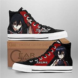 Akame ga Kill Converse - Akame High Top Shoes | Anime Converse AG0512