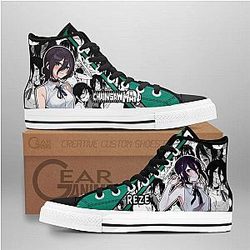 Chainsaw Man Converse - Bomb Girl Reze High Top Shoes | Anime Converse AG0512