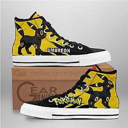 Pokemon Converse - Umbreon High Top Shoes | Anime Converse AG0512