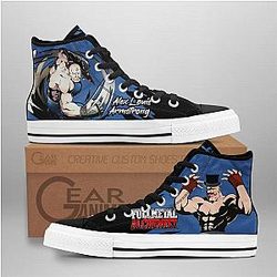 Fullmetal Alchemist Converse - Alex Louis Armstrong High Top Shoes | Anime Converse AG0512