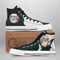 Demon Slayer Converse - Uzui Tengen Funny Face High Top Shoes Funny | Anime Converse AG0512