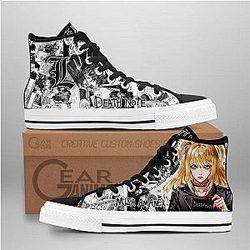 Death Note Converse - Misa Amane High Top Shoes | Anime Converse AG0512