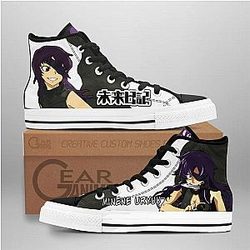Future Diary Converse - Minene Uryuu High Top Shoes | Anime Converse AG0512