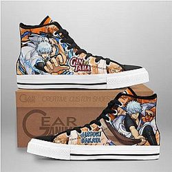 Gintama Converse - Gintoki Sakata High Top Shoes | Anime Converse AG0512