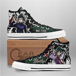 Jujutsu Kaisen Converse - Maki Zenin High Top Shoes | Anime Converse AG0512