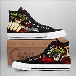 Demon Slayer Converse - Gyutaro High Top Shoes | Anime Converse AG0512