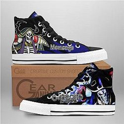 Overlord Converse - Momonga High Top Shoes | Anime Converse AG0512