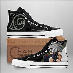 Naruto Converse - Hatake Kakashi High Top Shoes | Anime Converse AG0512