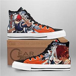 My Hero Academia Converse - Shoto Todoroki High Top Shoes | Anime Converse AG0512