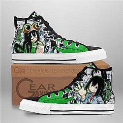 My Hero Academia Converse - Tsuyu Asui High Top Shoes | Anime Converse AG0512