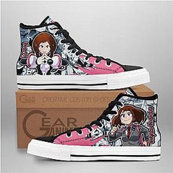 My Hero Academia Converse - Ochako Uraraka High Top Shoes | Anime Converse AG0512