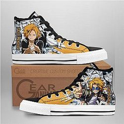 My Hero Academia Converse - Denki Kaminari High Top Shoes | Anime Converse AG0512