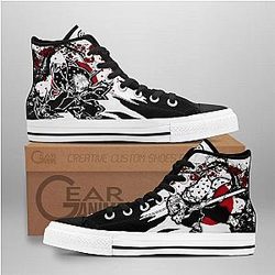 Demon Slayer Converse - Zenitsu High Top Shoes | Anime Converse AG0512
