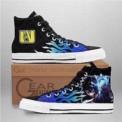My Hero Academia Converse - Dabi High Top Shoes Flame Mix Manga | Anime Converse AG0512