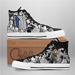 Attack On Titan Converse - Eren High Top Shoes Final Season | Anime Converse AG0512