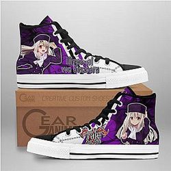Fate Stay Night Converse - Illyasviel von Einzbern High Top Shoes | Anime Converse AG0512
