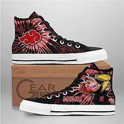 Naruto Converse - Deidara High Top Shoes NRT Tie Dye Mix Manga | Anime Converse AG0512