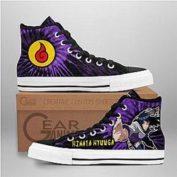 Naruto Converse - Hinata Hyuuga High Top Shoes NRT Tie Dye Mix Manga | Anime Converse AG0512