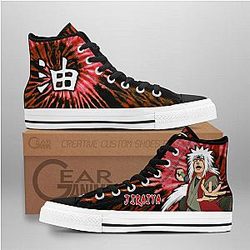 Naruto Converse - Jiraiya High Top Shoes NRT Tie Dye Mix Manga | Anime Converse AG0512
