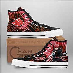 Naruto Converse - Sasori High Top Shoes Akatsuki Tie Dye Mix Manga | Anime Converse AG0512